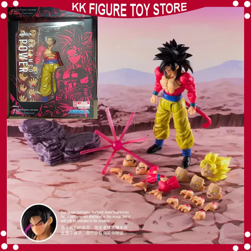 Demoniacal Fit Dragon Ball SHF SSJ4 Super Saiyan 4 Untamed Power Figure Son Goku Action Figures Model Toys Christmas gifts