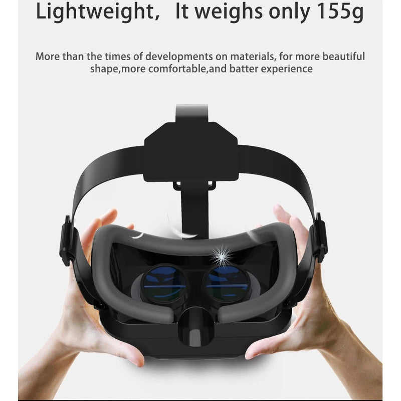 3D Virtual Reality VR Glasses For Phone Mobile Smartphones 7 Inch Headset Helmet With Controllers Game Wirth Real Viar Goggles