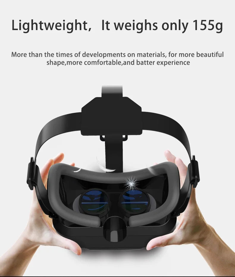 3D Virtual Reality VR Glasses For Phone Mobile Smartphones 7 Inch Headset Helmet With Controllers Game Wirth Real Viar Goggles