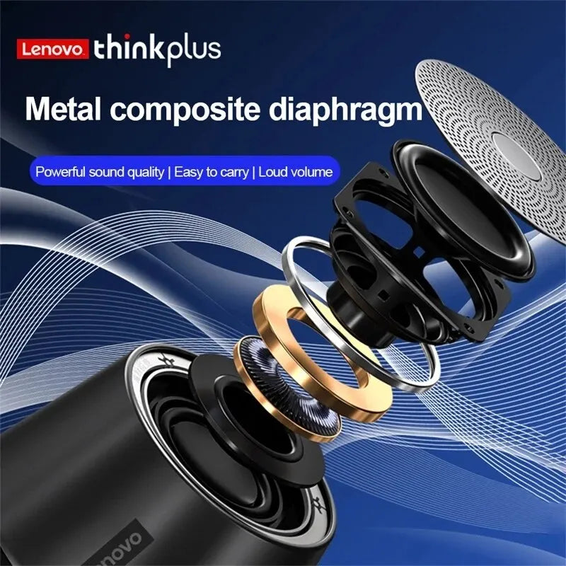 Lenovo K3pro Portable Wireless Bluetooth Speaker Stereo Surround Metallic Outdoor Waterproof Portability Original